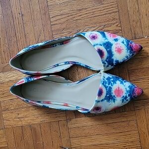 JCrew D'orsay Sloan Flats in Tye Die in size 8.5